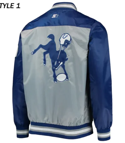 Indianapolis Colts The Tradition II Team Full-Snap Satin Jacket