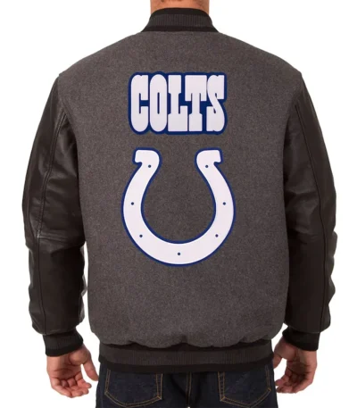 Indianapolis Colts Varsity Charcoal and Black Jacket