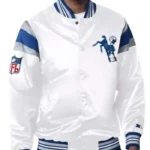 Indianapolis Colts White Satin Jacket