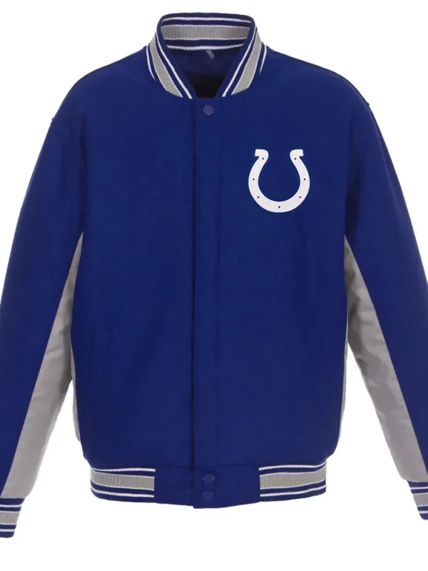 Indianapolis Colts Wool Gray and Royal Jacket