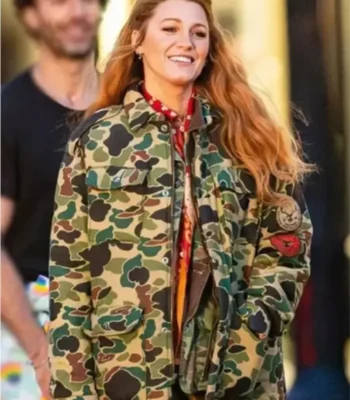It Ends With Us Blake Lively Camo Jacket