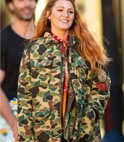 It Ends With Us Blake Lively Camo Jacket