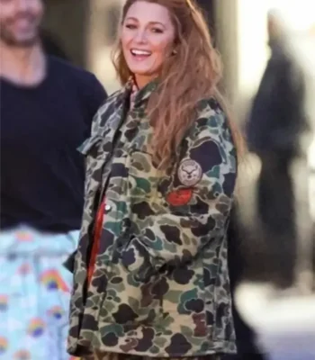 It Ends With Us Blake Lively Camo Jacket