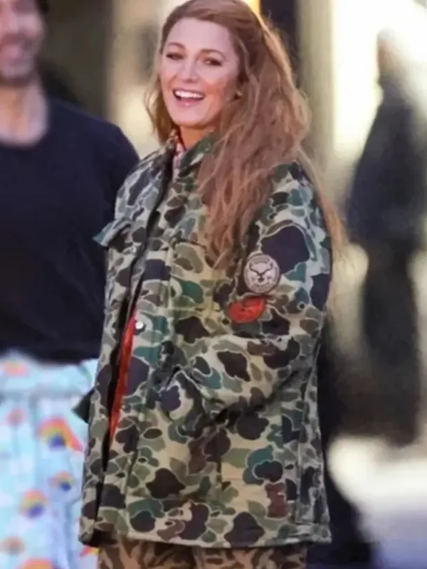 It Ends With Us Blake Lively Camo Jacket