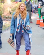 Blake Lively It Ends with Us Denim Long Coat