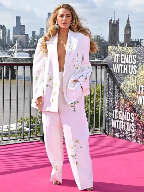 It Ends with Us Event Blake Lively White Suit