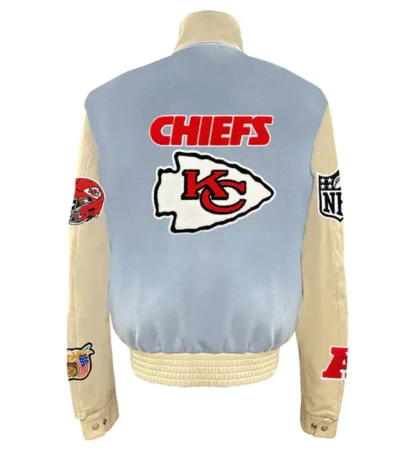 JH Kansas City Chiefs Varsity Baby Blue Jacket