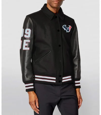 JJ Watt Houston Texas Varsity Black Jacket