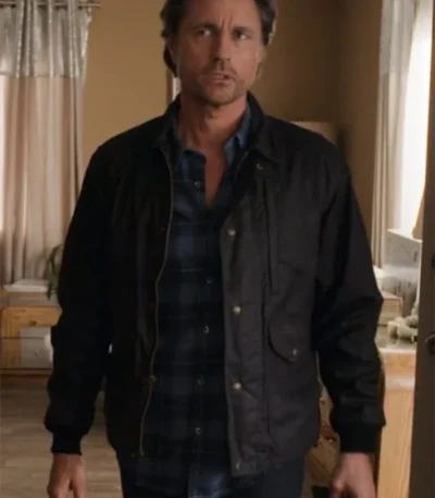Jack Sheridan Virgin River Season 02 Black Cotton Jacket