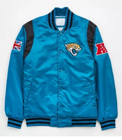 Jacksonville Jaguars Blue Satin Jacket