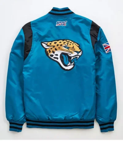 Jacksonville Jaguars Blue Satin Jacket