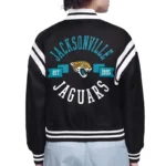Jacksonville Jaguars Printed Logo Varsity Satin Jacket