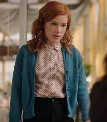Jane Levy Zoey’s Extraordinary Playlist Blue Wool Jacket