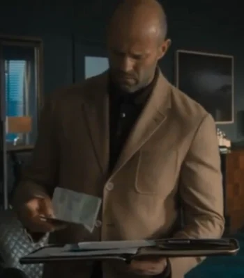 Jason Statham Wrath of Man Brown Cotton Blazer