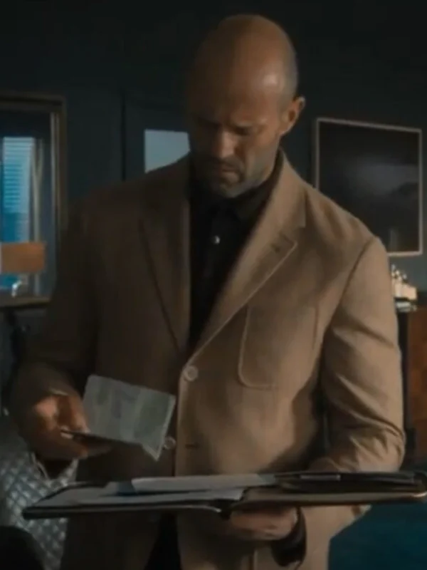 Jason Statham Wrath of Man Brown Cotton Blazer