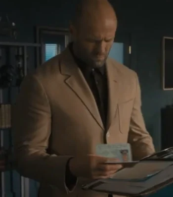 Jason Statham Wrath of Man Brown Cotton Blazer