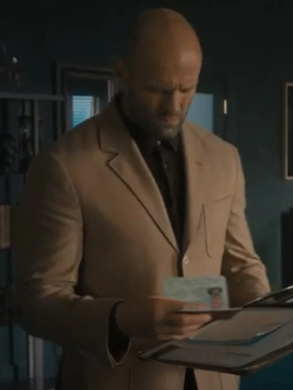 Jason Statham Wrath of Man Brown Cotton Blazer