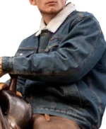 Jefferson White Yellowstone Denim Blue Trucker Jacket