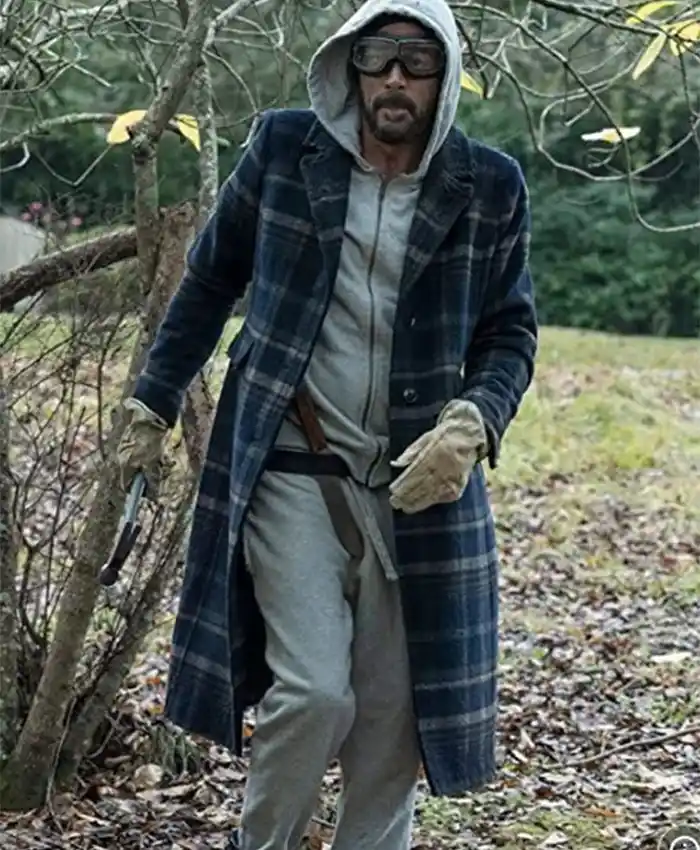 Jeffrey Dean Morgan The Walking Dead S10 Plaid Coat Jeffrey Dean Morgan The Walking Dead S10 Plaid Coat