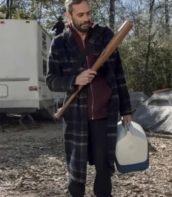 Jeffrey Dean Morgan The Walking Dead S10 Plaid Coat