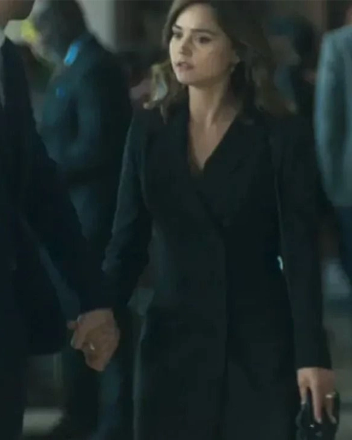 Jenna Coleman Wilderness (Series 2023) Black Blazer Jenna Coleman Wilderness (Series 2023) Black Blazer