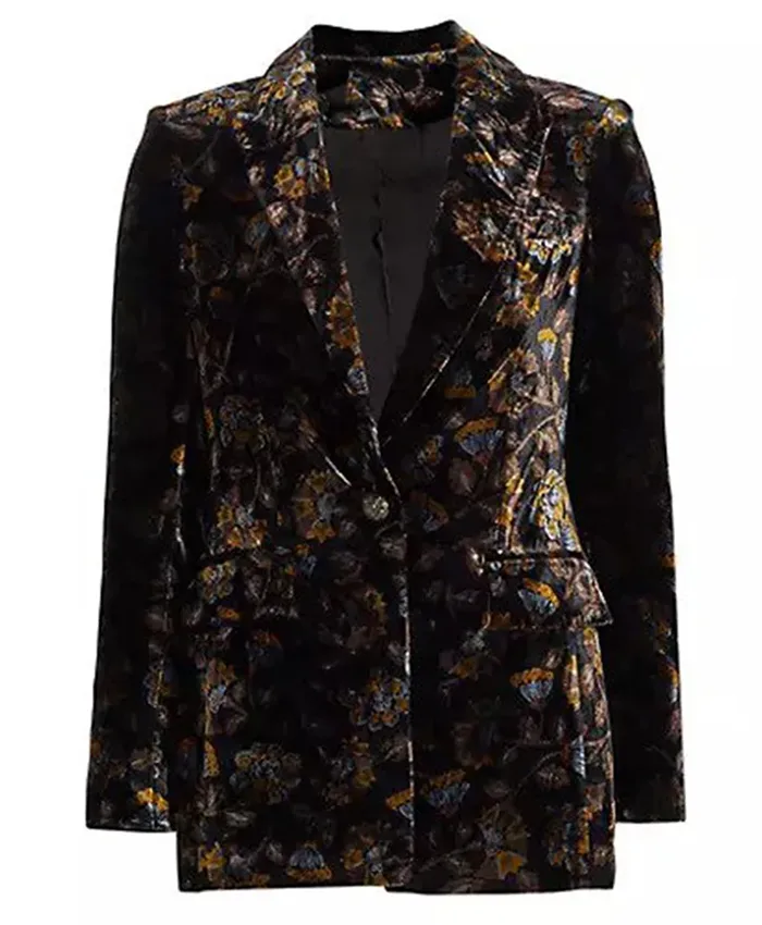 Jenna Coleman Wilderness Velvet Blazer Jenna Coleman Wilderness Velvet Blazer