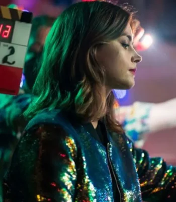 Jenna Coleman Wilderness sequin Jacket