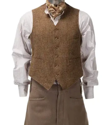 Jeremy Irons Watchmen Brown Vest