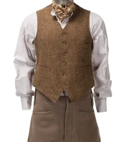 Jeremy Irons Watchmen Brown Vest