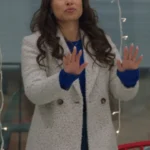 Jessica Parker Kennedy Under The Christmas Sky Sherpa Coat