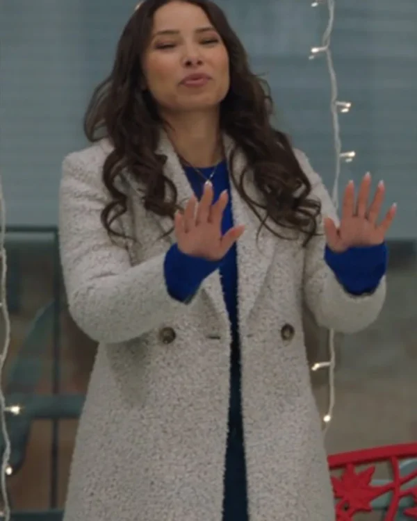 Jessica Parker Kennedy Under The Christmas Sky Sherpa Coat
