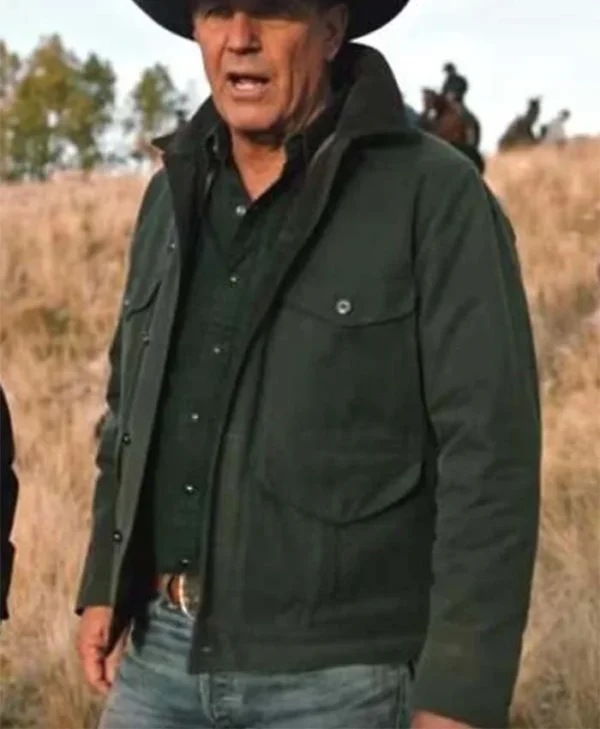 John Dutton Yellowstone Green Cotton Jacket