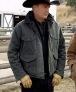 John Dutton Yellowstone Green Cotton Jacket