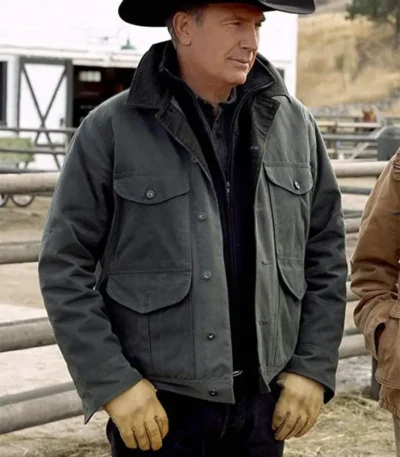 John Dutton Yellowstone Green Cotton Jacket