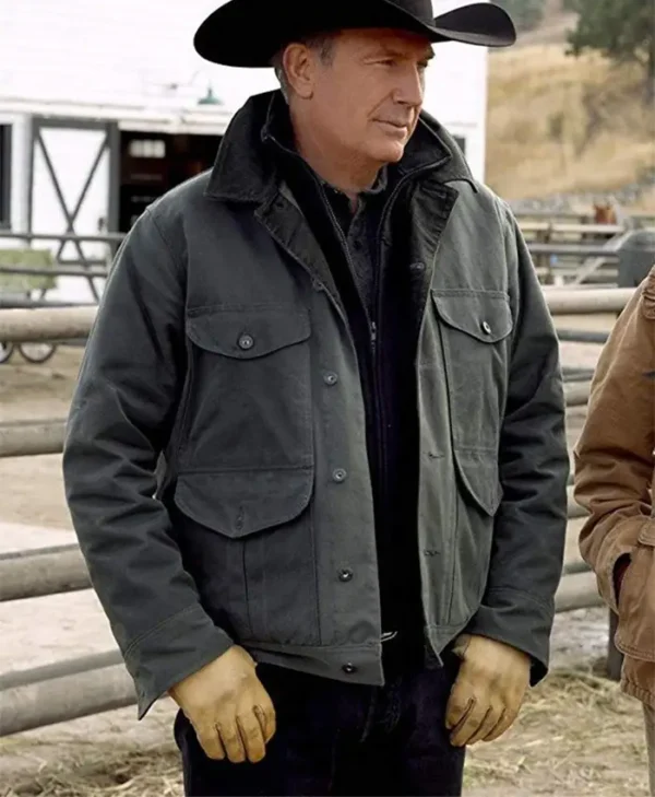 John Dutton Yellowstone Green Cotton Jacket