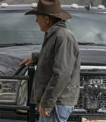 John Dutton Yellowstone Season 2 Cotton Field Jacket