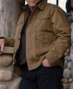 John Dutton Yellowstone S02 Kevin Costner Brown Jacket