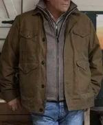 John Dutton Yellowstone S02 Kevin Costner Brown Jacket