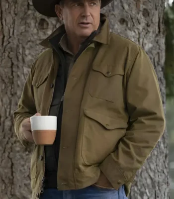 John Dutton Yellowstone S02 Kevin Costner Brown Jacket