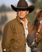 John Dutton Yellowstone S02 Kevin Costner Brown Jacket