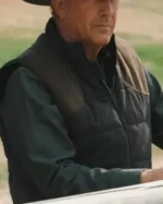 John Dutton Yellowstone S05 Black Puffer Vest