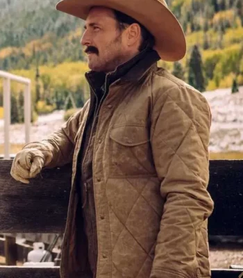 Josh Lucas Yellowstone Season 04 John Dutton Quilted Jacket