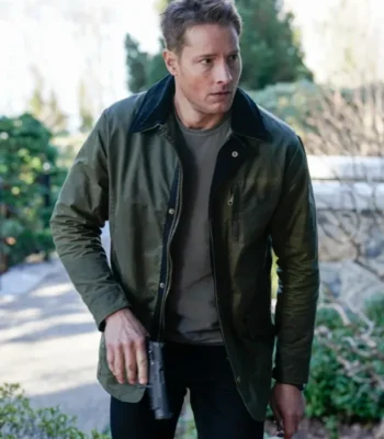 Justin Hartley Tracker S02 Green Cotton Jacket