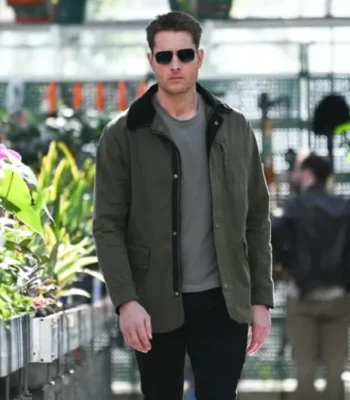 Justin Hartley Tracker S02 Green Cotton Jacket