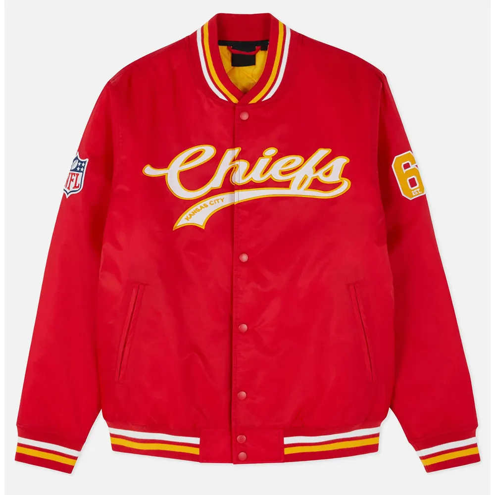 Kansas City Chiefs 60 Varsity Satin Jacket Kansas City Chiefs 60 Varsity Satin Jacket