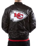 Kansas City Chiefs Black Satin Jacket