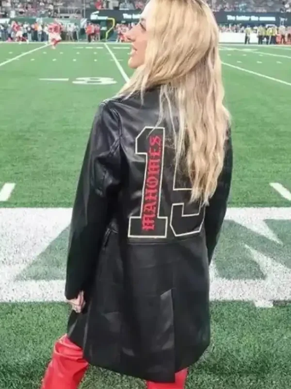 Kansas City Chiefs Brittany Mahomes Black Coat