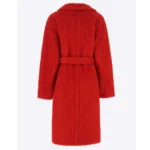 Kansas City Chiefs Brittany Mahomes Red Teddy Coat