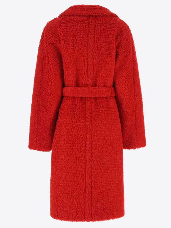 Kansas City Chiefs Brittany Mahomes Red Teddy Coat