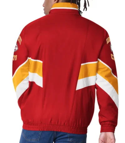 Kansas City Chiefs Captain Red Varsity Satin Jacket